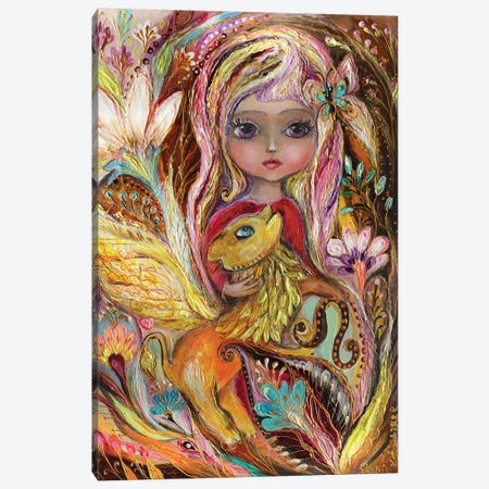 The Fairies Of Zodiac Series - Leo Canvas Print #EKL251} by Elena Kotliarker Canvas Wall Art