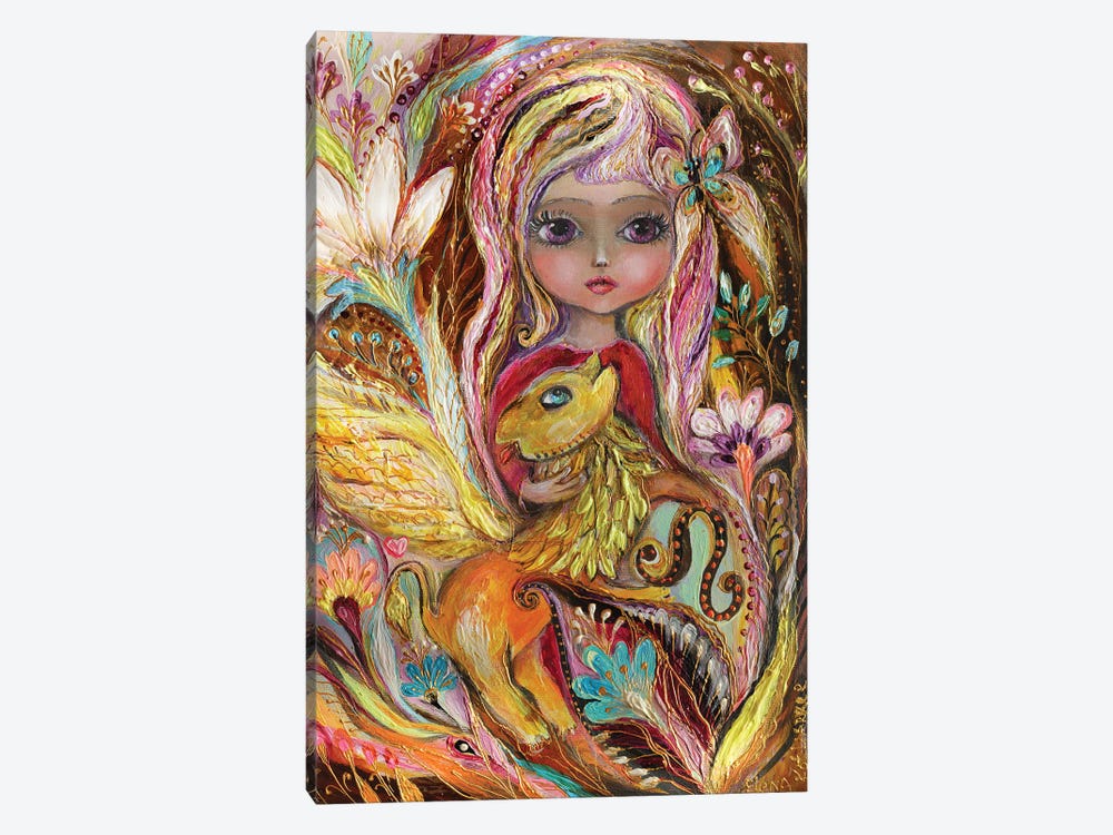 The Fairies Of Zodiac Series - Leo by Elena Kotliarker 1-piece Canvas Print