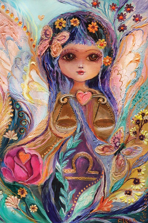 The Fairies Of Zodiac Series - Libra by Elena Kotliarker wall art