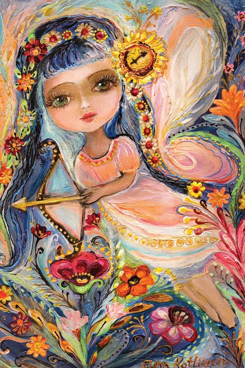 The Fairies Of Zodiac Series - Sagittarius by Elena Kotliarker wall art