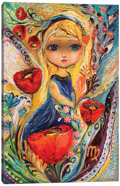 The Fairies Of Zodiac Series - Virgo Canvas Art Print - Elena Kotliarker