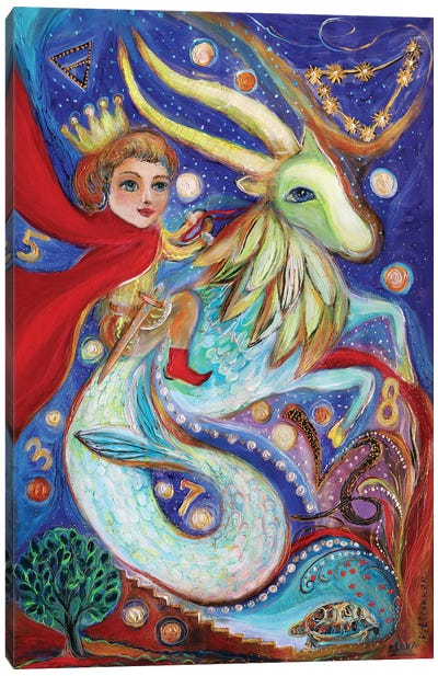 Princess Of Zodiac - Capricorn Canvas Art Print - Capricorn