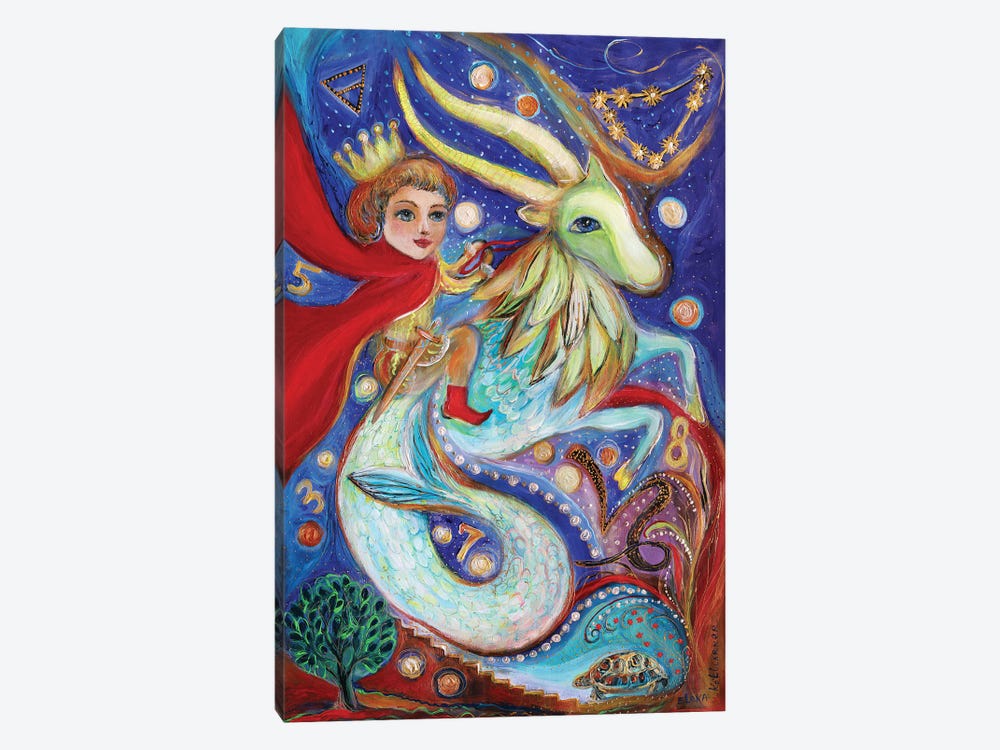 Princess Of Zodiac - Capricorn by Elena Kotliarker 1-piece Canvas Art