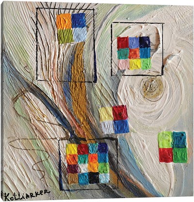 Pixelization Series VI Canvas Art Print - Artwork Similar to Wassily Kandinsky