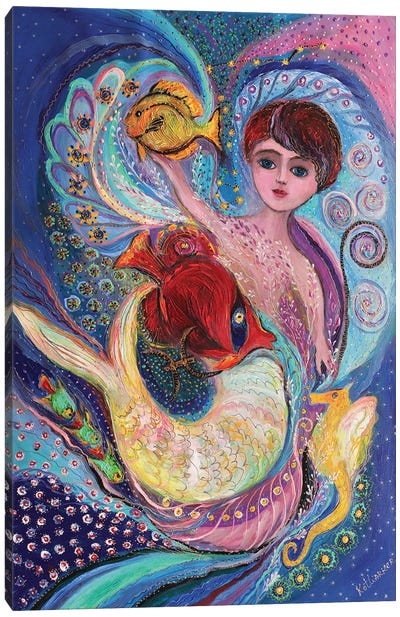 Prince Of Zodiac. Pisces Canvas Art Print - Elena Kotliarker