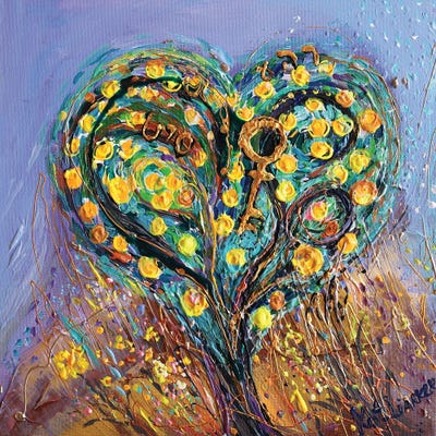 Pardes IV by Elena Kotliarker framed canvas print