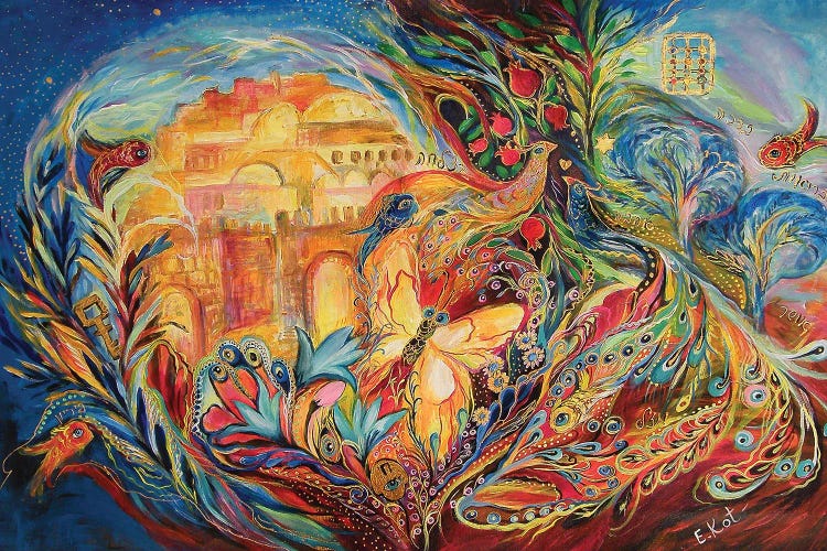 The Sky Of Eternal City by Elena Kotliarker wall art