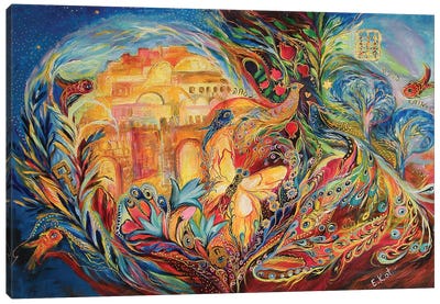 The Sky Of Eternal City Canvas Art Print - Israel Art