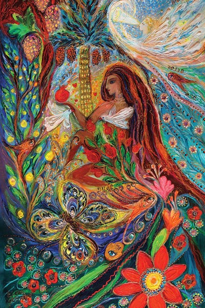 Doves & Pigeons: The Tales Of One Thousand And One Nights Triptych II by Elena Kotliarker