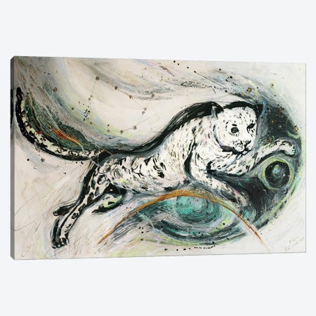 Totem Series IV. White Jaguar Canvas Print #EKL274} by Elena Kotliarker Art Print