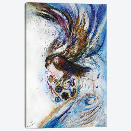Totem Series VI. The Eagle Canvas Print #EKL275} by Elena Kotliarker Art Print