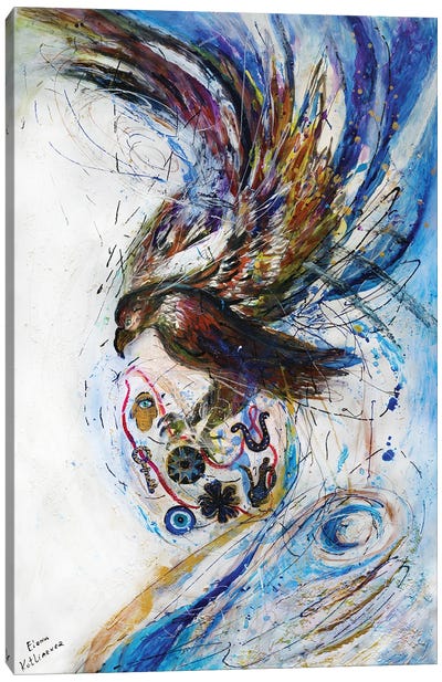 Totem Series VI. The Eagle Canvas Art Print - Eagle Art