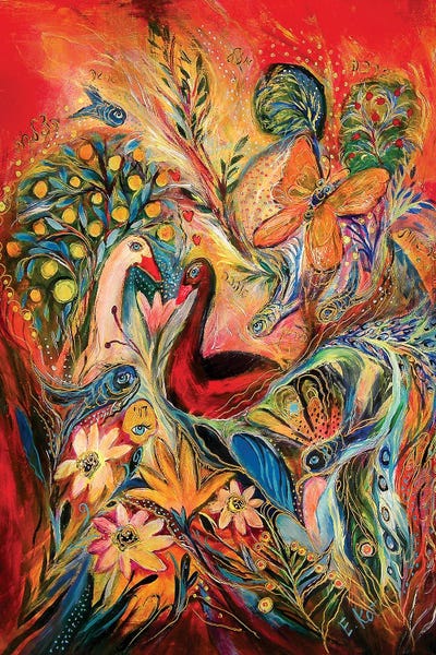 Peacocks: The Sunset Wind by Elena Kotliarker