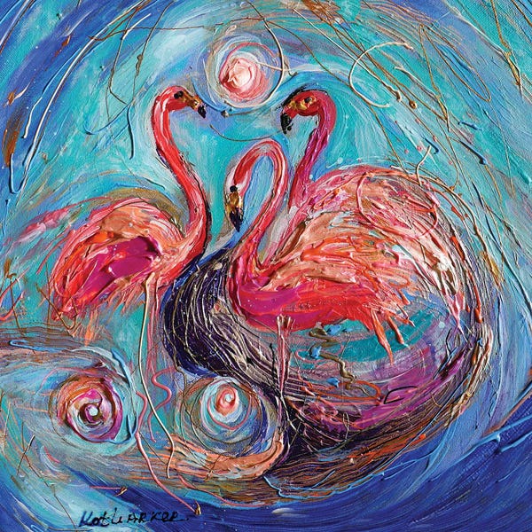 Flamingos: The Dance Of Flamingos by Elena Kotliarker