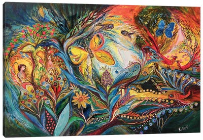 The Temptations Of Eden Canvas Art Print - Bird of Paradise Art