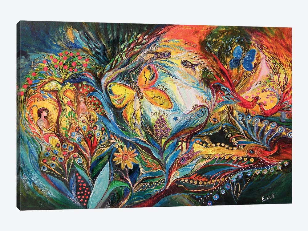 The Temptations Of Eden by Elena Kotliarker 1-piece Canvas Art