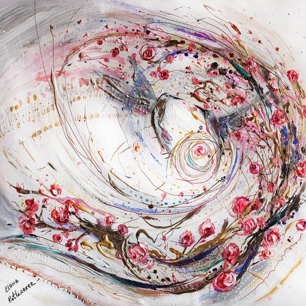 All Things Kandinsky: Splash Of Life 39. Dance Of Hummingbirds by Elena Kotliarker