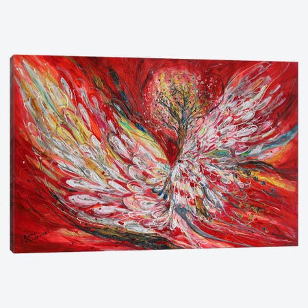 The Angel Wings 24. Supremacy Of Red Canvas Print #EKL307} by Elena Kotliarker Canvas Art Print