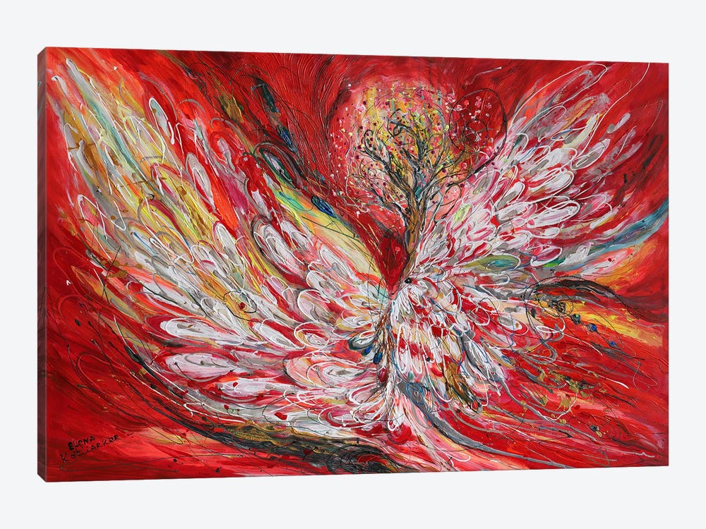 The Angel Wings 24. Supremacy Of Red by Elena Kotliarker 1-piece Art Print