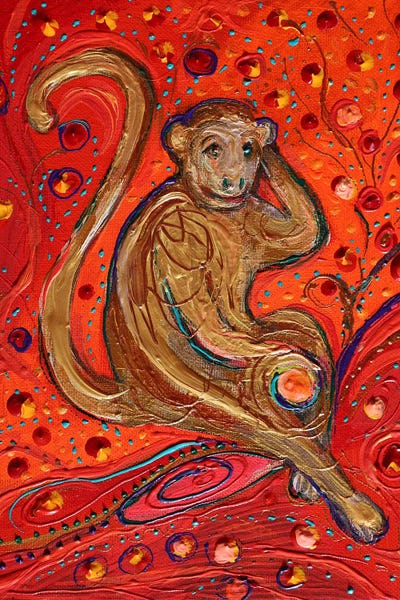 Elena Kotliarker: Life Totems 9. The Monkey by Elena Kotliarker