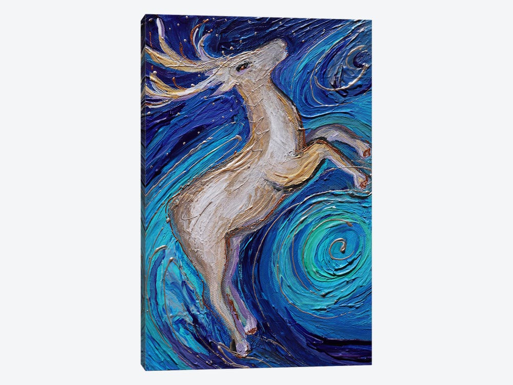 Life Totems 9. The Deer by Elena Kotliarker 1-piece Canvas Artwork