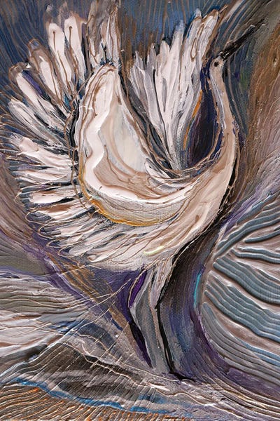 Life Totems 9. The Crane by Elena Kotliarker metal wall art