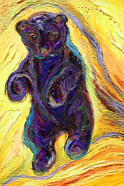 Life Totems 9. The Bear by Elena Kotliarker framed canvas print