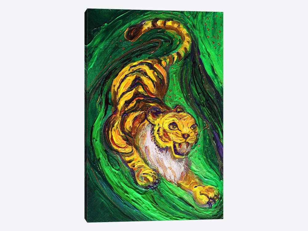 Life Totems 9. The Tiger by Elena Kotliarker 1-piece Canvas Print