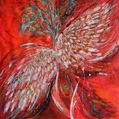 The Angel Wings 25. The Hidden Key by Elena Kotliarker framed canvas print