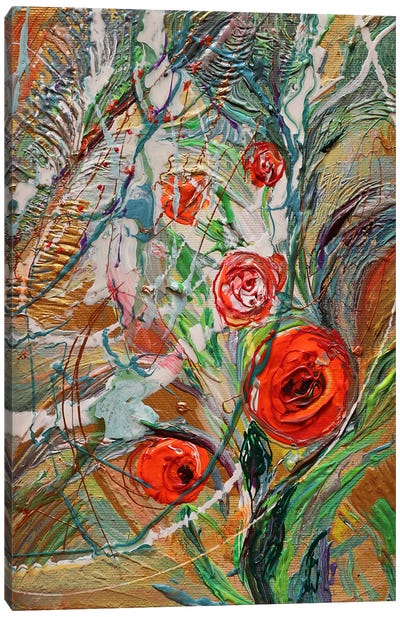 The Splash Of Life 43. The Flowers Mixt. IV Canvas Art Print - Elena Kotliarker
