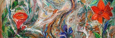 The Splash Of Life 43. The Flowers Mixt II by Elena Kotliarker framed canvas print