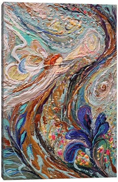 The Splash Of Life 42. The Spirit Of Iris Canvas Art Print - Iris Art
