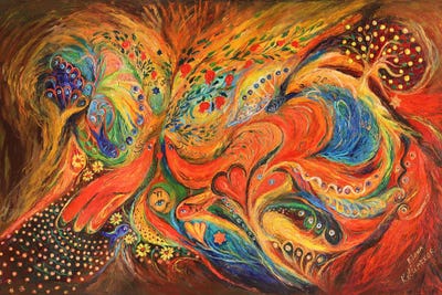 Falling In Love by Elena Kotliarker framed canvas print