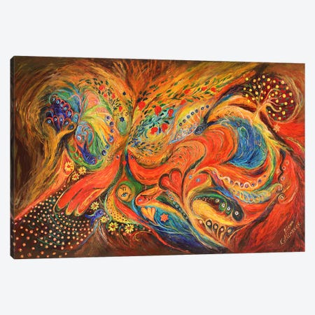 Twin Flame, canvas, wall art, painting, pointillism, contemporary