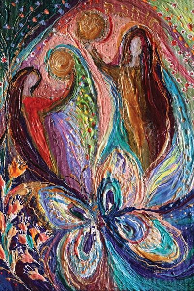 Play And Dance Right Panel by Elena Kotliarker framed canvas print