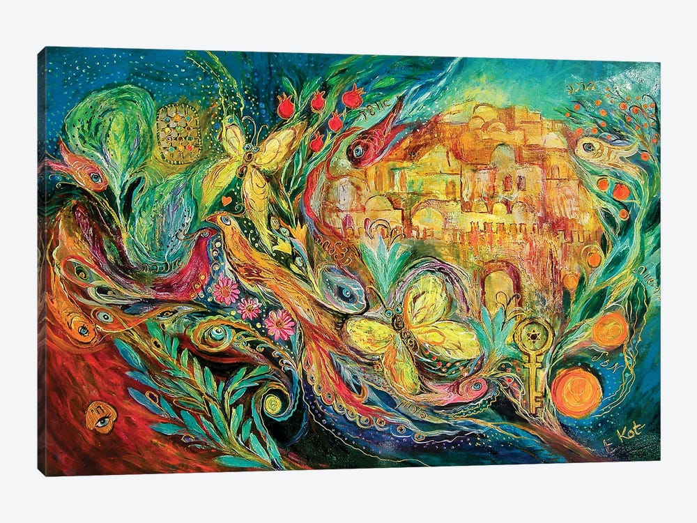 The Key Jerusalem by Elena Kotliarker 1-piece Canvas Art