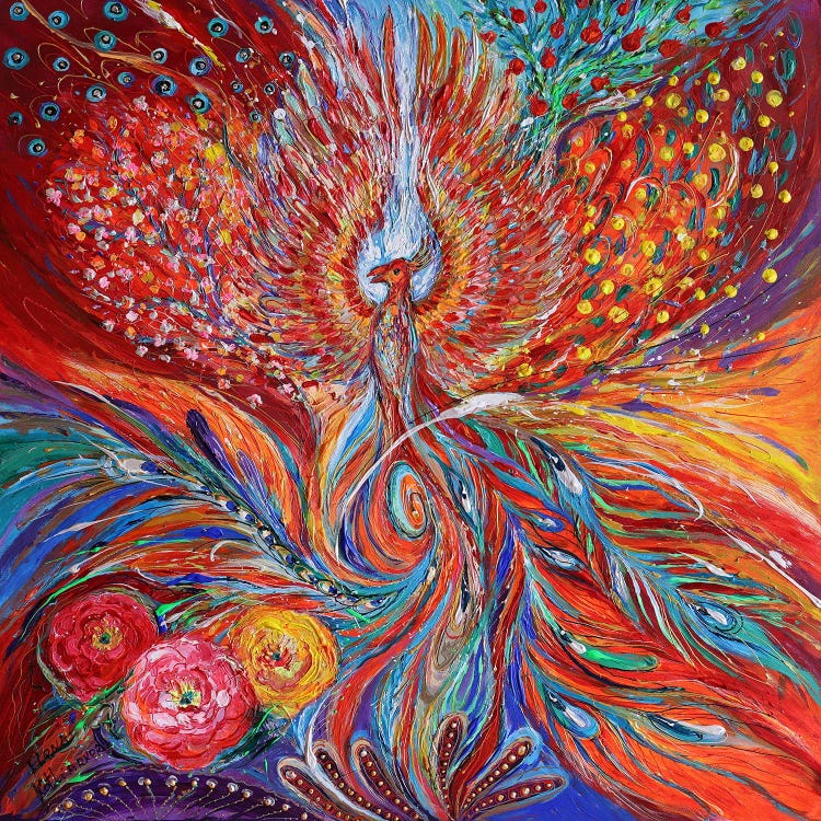 The Phoenix by Elena Kotliarker wall art