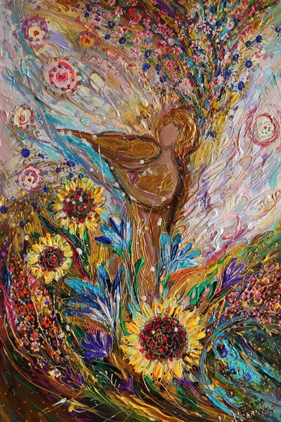 Elena Kotliarker: Playing Music With Angels Panel II by Elena Kotliarker