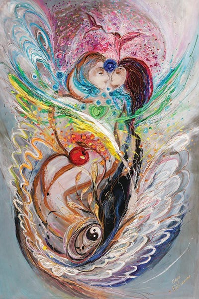 Romantic Bedroom (Love): Dreams Of Chagall. The Lovers by Elena Kotliarker
