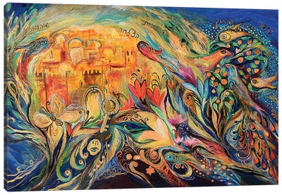 The Sky Of Eternal City II Canvas Art Print - Judaism Art