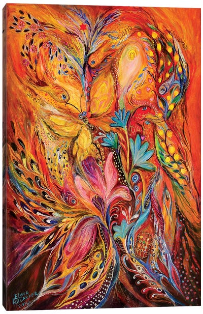 The Flowering Canvas Art Print - Bird of Paradise Art
