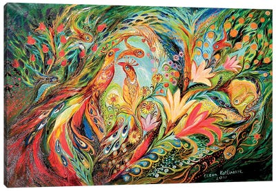The Spring Morning Canvas Art Print - Bird of Paradise Art