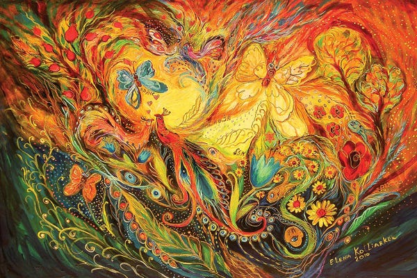 Peacocks: The Shining Of The Summer by Elena Kotliarker