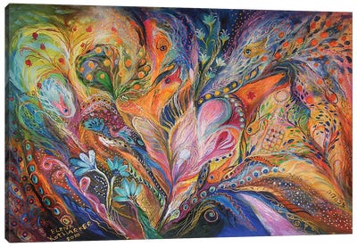 The Wild Iris Canvas Art Print - Bird of Paradise Art