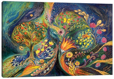 The Sea Garden Canvas Art Print - Bird of Paradise Art
