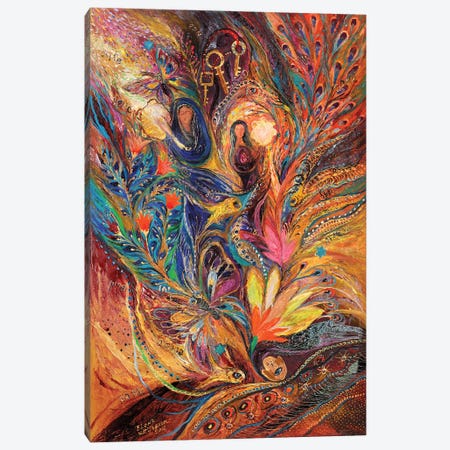 The Women Of Tanakh - Miriam With Timbrels Canvas Print #EKL77} by Elena Kotliarker Canvas Artwork