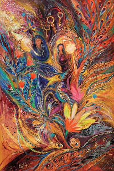 Elena Kotliarker: The Women Of Tanakh - Miriam With Timbrels by Elena Kotliarker