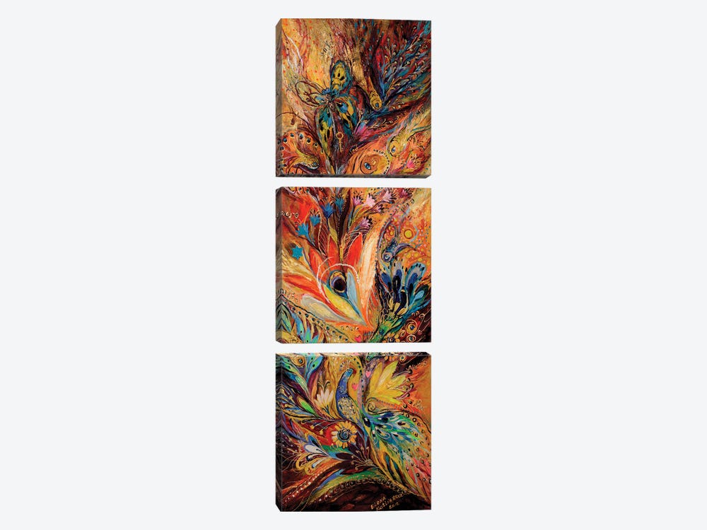 The Moments Of Love Diptych. Part I by Elena Kotliarker 3-piece Canvas Art