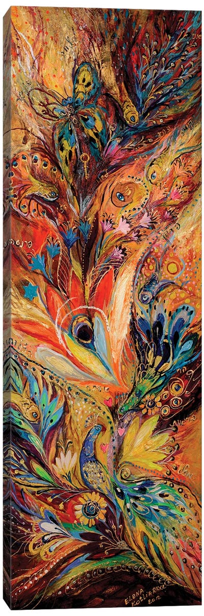 The Moments Of Love Diptych. Part I Canvas Art Print - Bird of Paradise