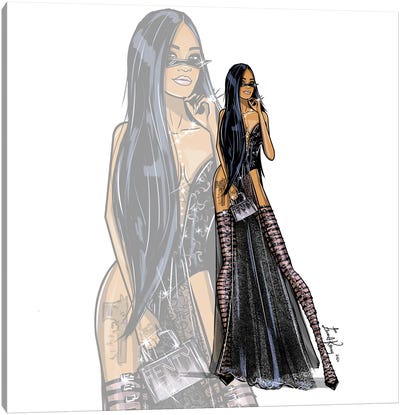 Rihanna Canvas Art Print - Model Art